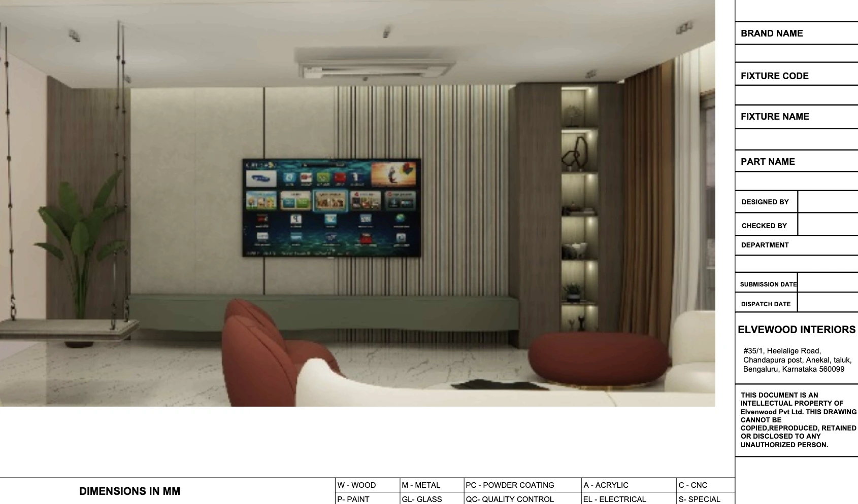 3D Render - Kitchen Design