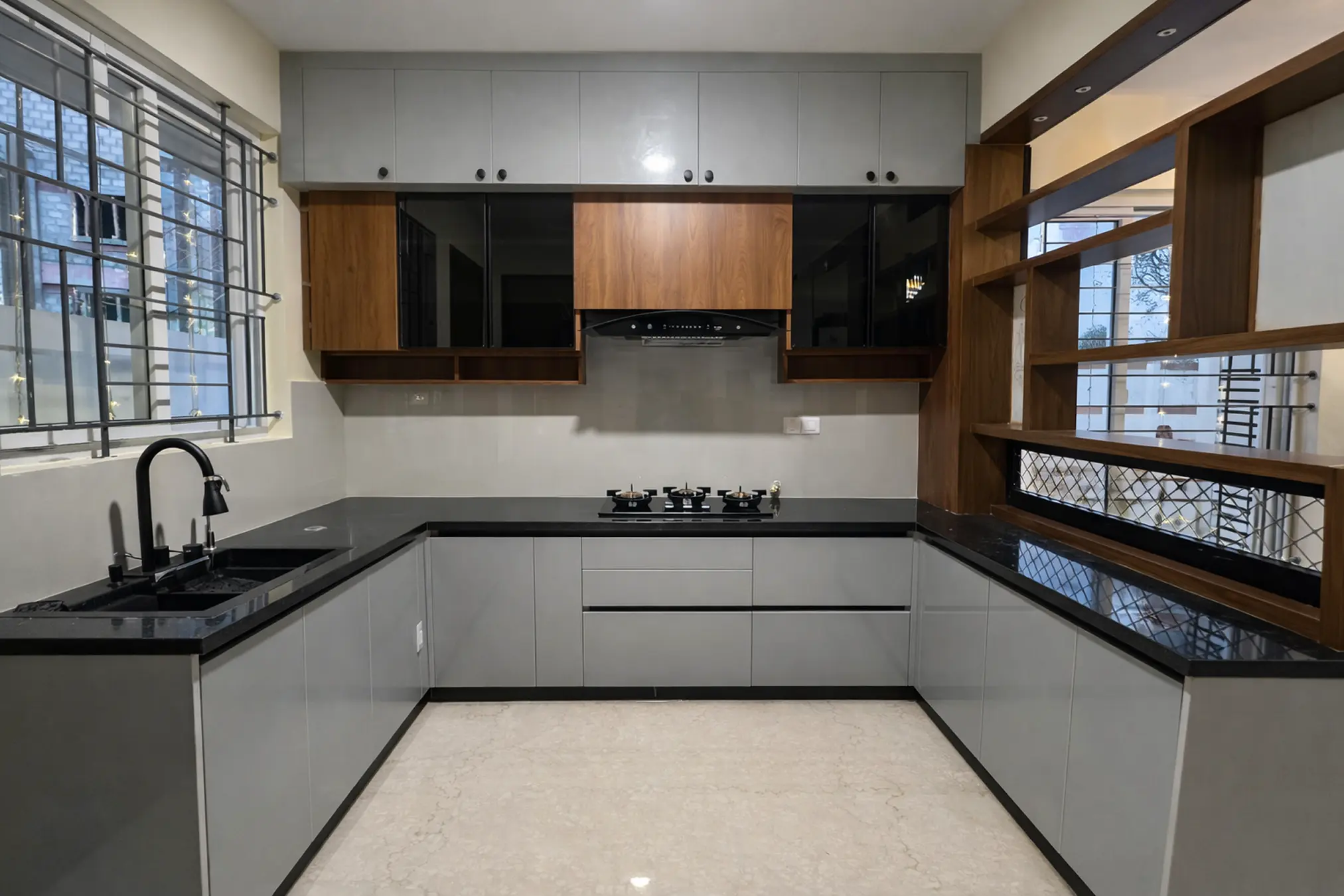 Villa kitchen at Abode 99, Ramasagara